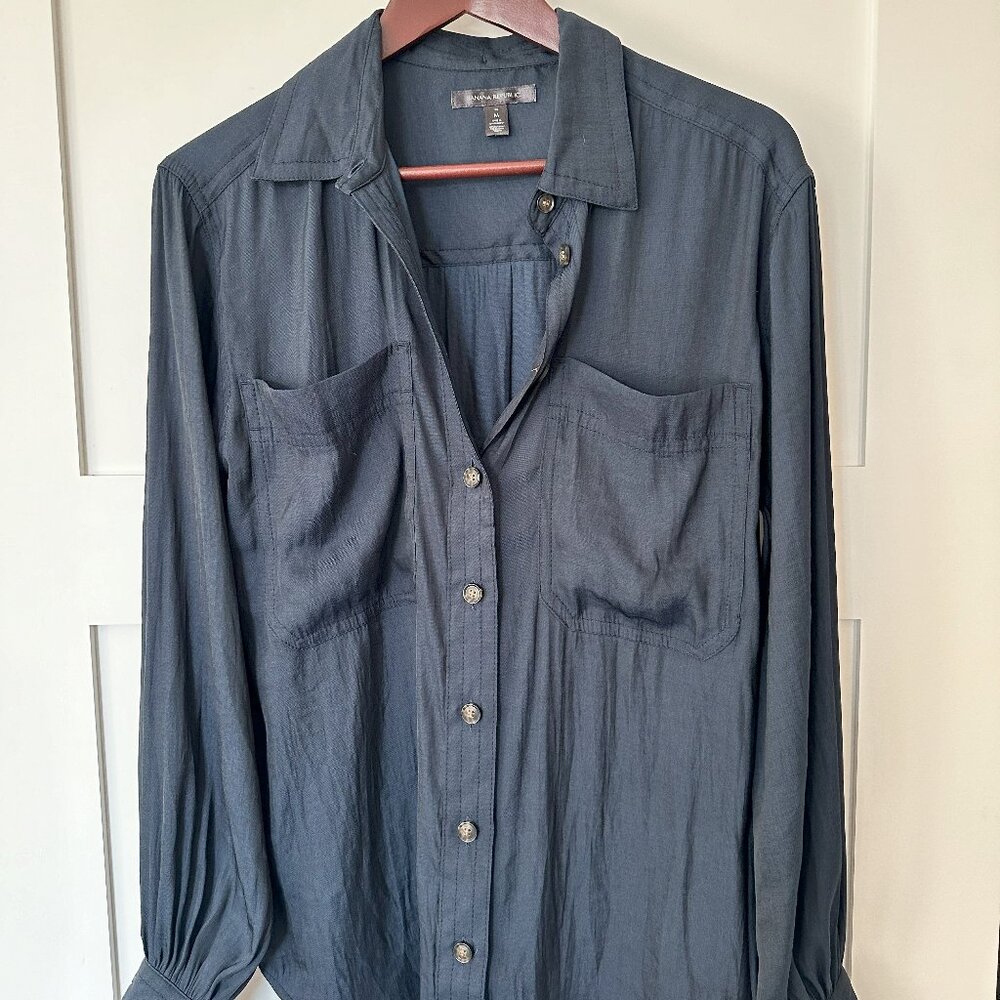 Banana Republic Button Down Volume Sleeve Blouse